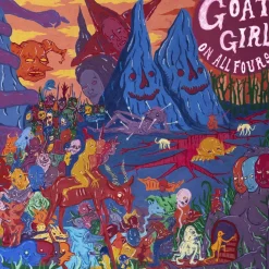 Goat Girl - On All Fours 2xLP Vinyl Record (Transparent Pink Coloured Vinyl)