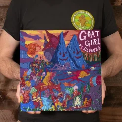 Goat Girl - On All Fours 2xLP Vinyl Record (Transparent Pink Coloured Vinyl)