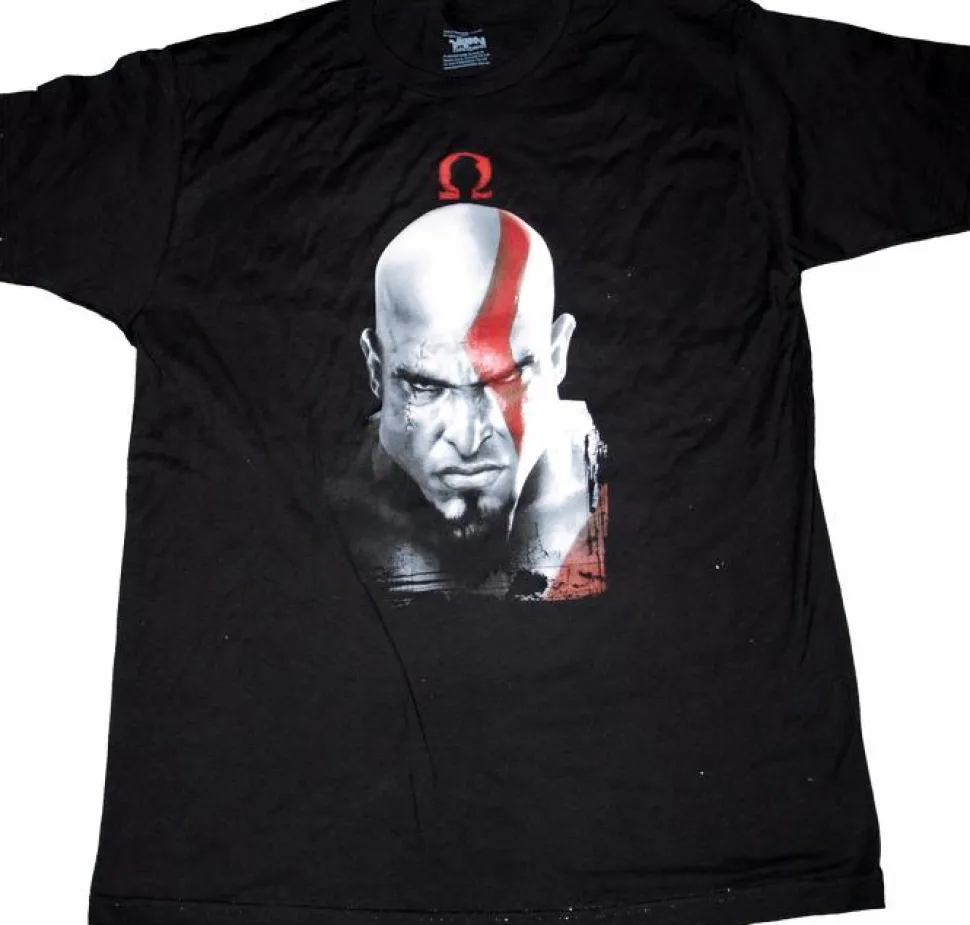 God of War - Kratos and Omega Symbol T-Shirt