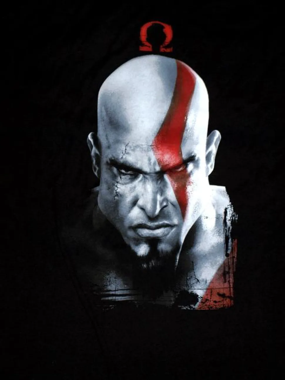 God of War - Kratos and Omega Symbol T-Shirt
