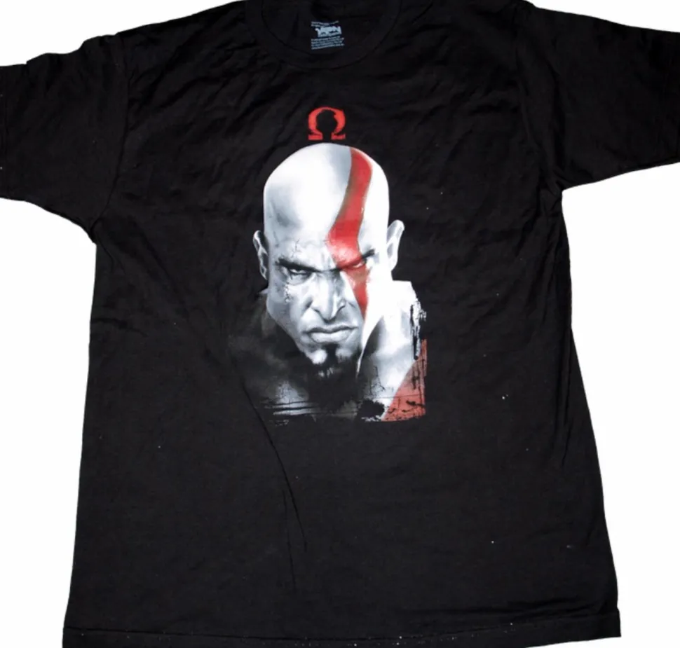 God of War - Kratos and Omega Symbol T-Shirt