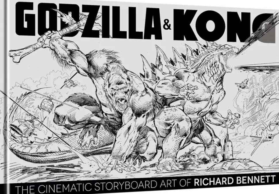Godzilla - Godzilla & Kong: The Cinematic Storyboard Art of Richard Bennett Hardcover Book