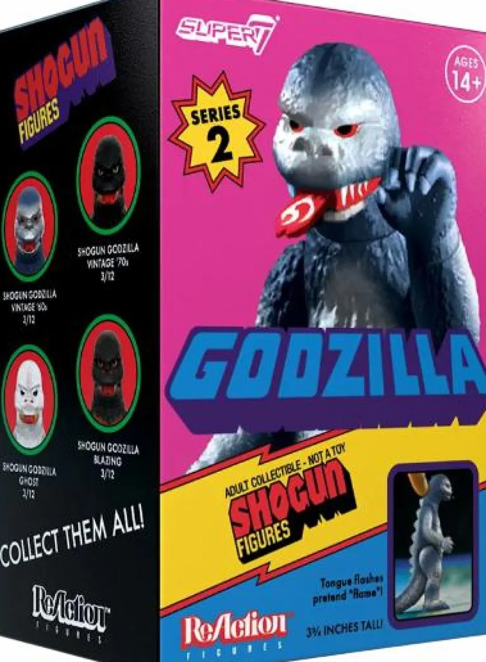 Godzilla - Toho Shogun Figures Series 2 Blind Box ReAction 3.75" Action Figure (Single Unit)