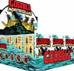 Godzilla - Toho Wave 7 Monster Island Blind Box ReAction 3.75" Action Figure (Display of 12)