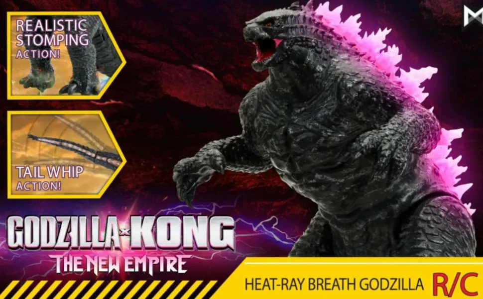 Godzilla vs. Kong 2: The New Empire - Heat-Ray Breath Godzilla Monsterverse 1/12th Scale R/C Remote Control Action Figure