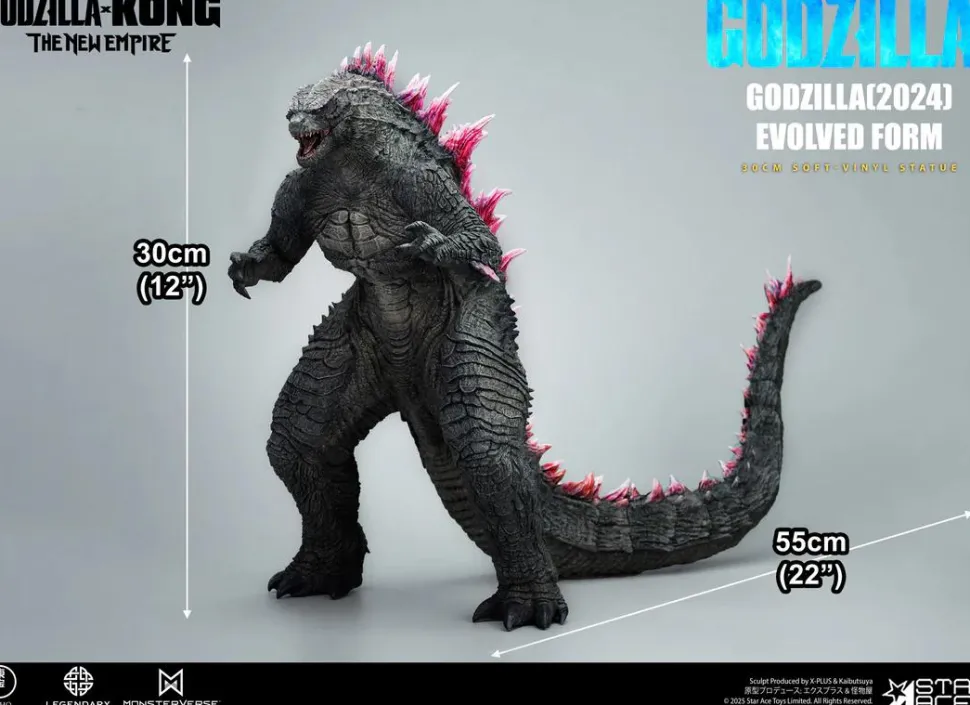 Godzilla x Kong: The New Empire (2024) - Godzilla Evolved Form Deluxe 12" Soft Vinyl Statue