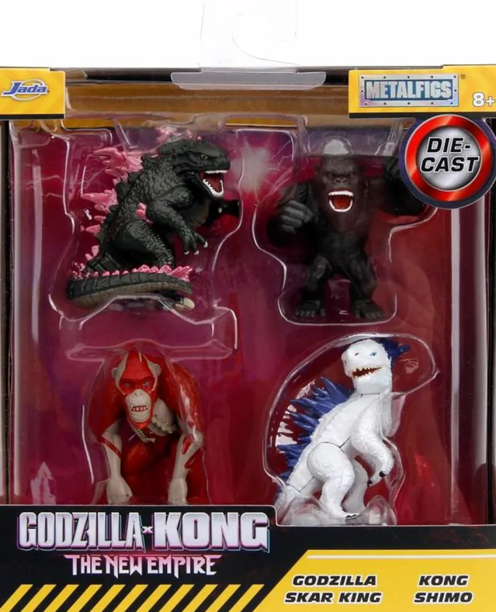 Godzilla x Kong: The New Empire (2024) - Godzilla, Skar King, Kong & Shimo Metalfigs 2" Die-Cast Figure 4-Pack
