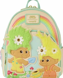 Good Luck Trolls - Classic Plush Glitter 10" Faux Leather Mini Backpack