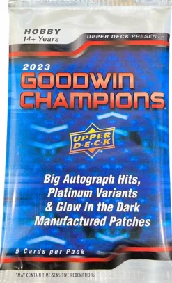 Goodwin Champions - 2023 Upper Deck Trading Cards Booster Hobby Pack (5 Cards)