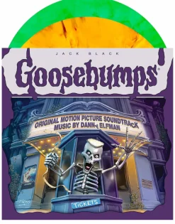 Goosebumps (2015) - Original Motion Picture Music by Danny Elfman 2xLP Vinyl Record (“The Haunted Mask" Neon Green Marble & Fire Orange Coloured Vinyl)