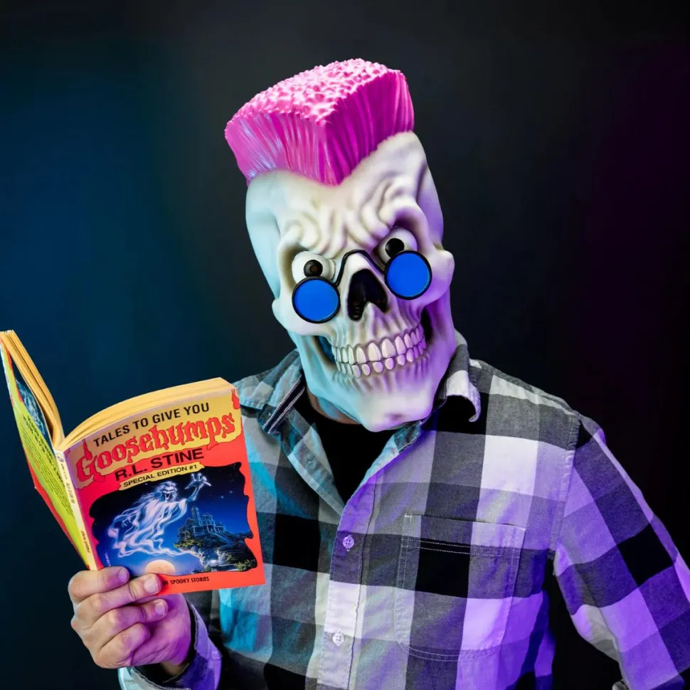Goosebumps - Curly the Skeleton Tales to Give You Goosebumps Adult Vinyl Mask (One Size Fits Most)