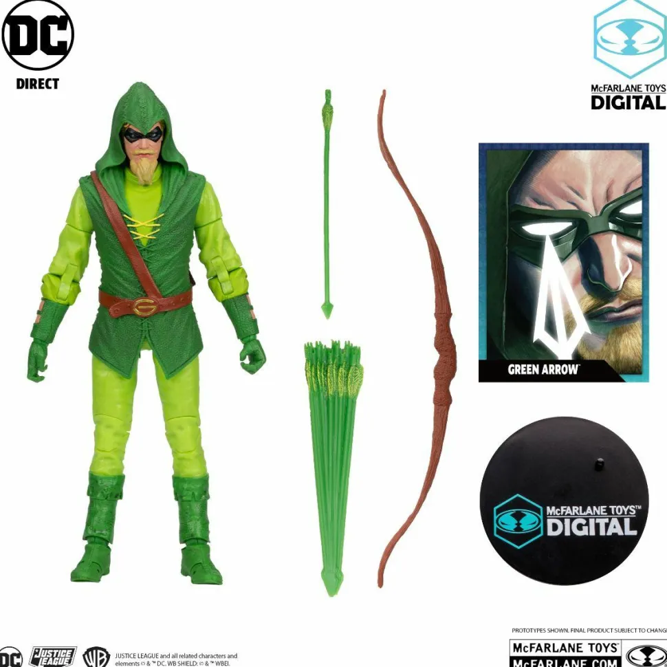 Green Arrow - Green Arrow (Longbow Hunters) DC Multiverse Mcfarlane Toys Digital 7" Scale Action Figure