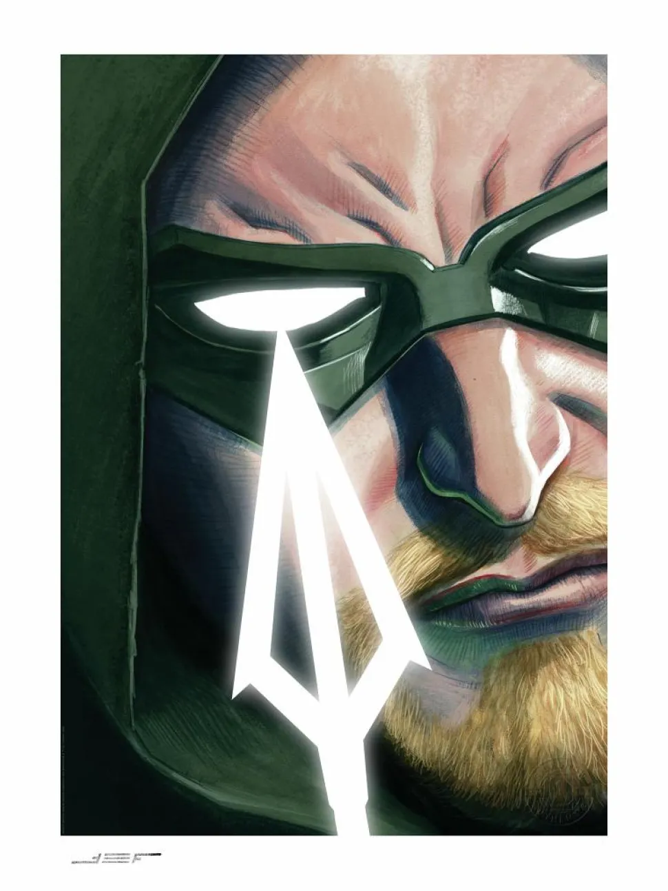 Green Arrow - Green Arrow Fine Art Print by Juan Ferreyra