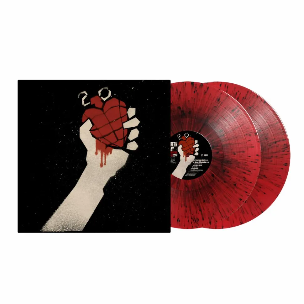 Green Day - American Idiot 20th Anniversary 2xLP Vinyl Record (Red & Black Coloured Vinyl)