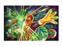 Green Lantern - The Green Lantern Corps Fine Art Print by Alex Ross