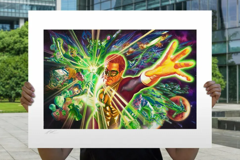 Green Lantern - The Green Lantern Corps Fine Art Print by Alex Ross