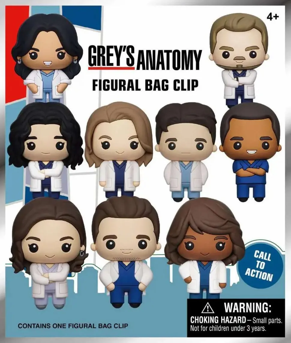 Grey's Anatomy - Series 1 3D Figural Foam Bag Clip Blind Bag (Display of 24)