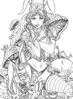 Grimm Fairy Tales - Adult Colouring Book Paperback