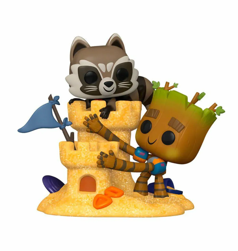 Guardians of the Galaxy - Rocket & Groot Beach Day Pop! Moments Vinyl Figure