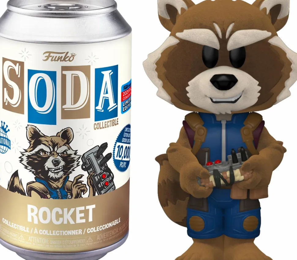 Guardians of the Galaxy - Rocket Raccoon Vinyl SODA Figure in Collector Can (2021 Fall Convention Exclusive) (Popcultcha Exclusive)