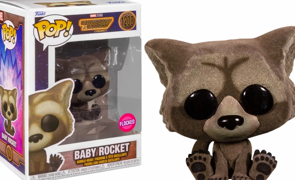 Guardians of the Galaxy Vol. 3 - Baby Rocket Flocked Pop! Vinyl Figure