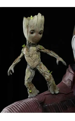 Guardians of the Galaxy Vol. 2 - Star-Lord with Baby Groot 1:1 Scale Life-Size Statue
