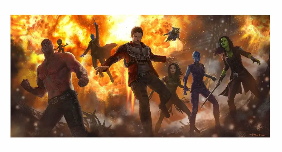 Guardians of the Galaxy: Vol. 2 - Guardians of the Galaxy Vol. 2 Fine Art Print by Andy Park