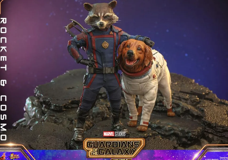 Guardians of the Galaxy: Vol. 3 - Rocket & Cosmo 1/6th Scale Hot Toys Action Figure (Set of 2)