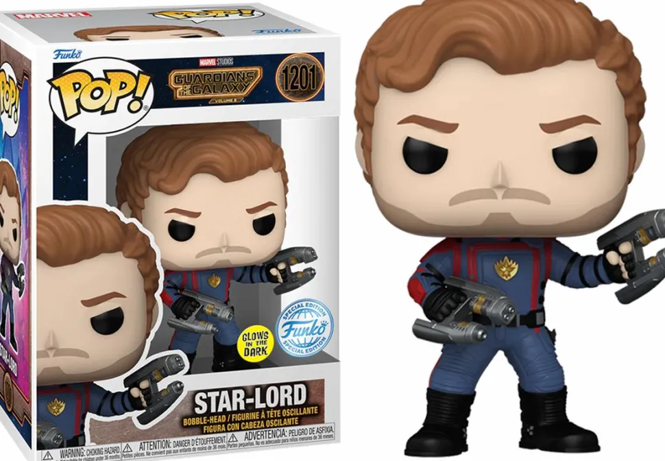 Guardians of the Galaxy: Vol. 3 - Star Lord Glow-in-the-Dark Pop! Vinyl Figure
