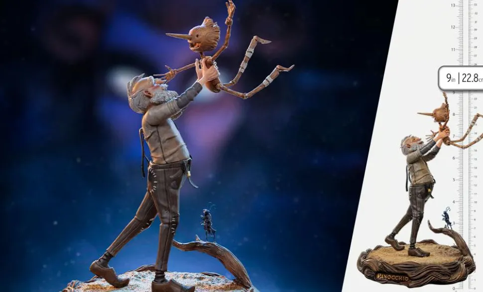 Guillermo del Toro's Pinocchio (2022) - Geppetto & Pinocchio 1/10th Scale Statue