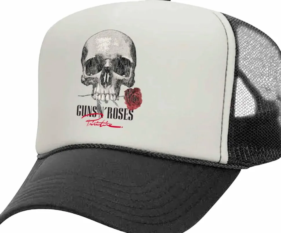 Guns N' Roses - Guns N' Roses x Primitive Don't Cry Cream Trucker Hat (One Size)