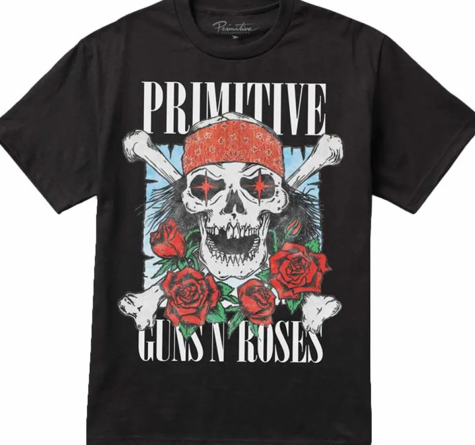 Guns N' Roses - Guns N' Roses x Primitive Streets Black T-Shirt