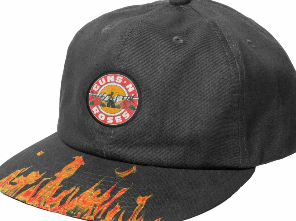 Guns N' Roses - Guns N' Roses x Primitive Next Door Black Strapback Hat (One Size)