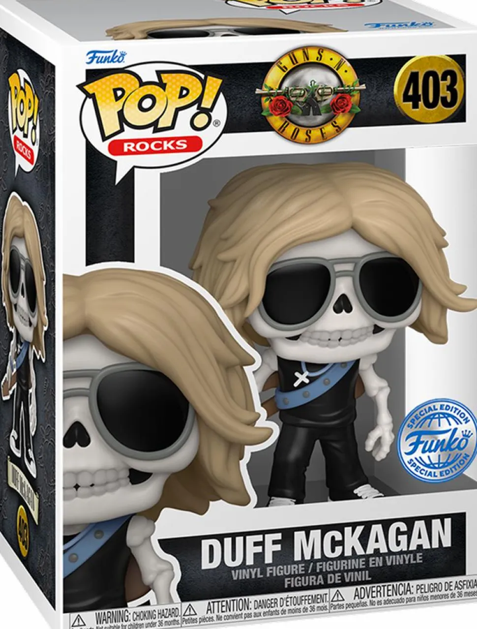 Guns N' Roses - Skeleton Duff McKagan Pop! Vinyl Figure (Popcultcha Exclusive)