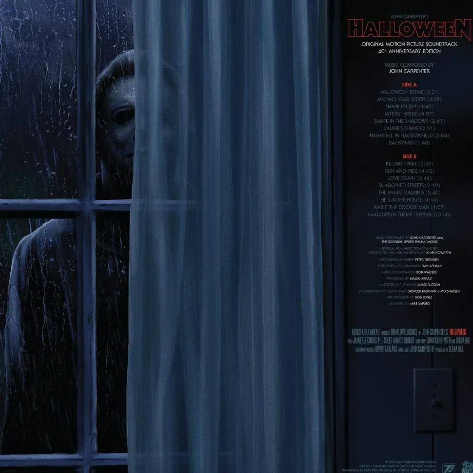Halloween (1978) - Original Motion Picture Soundtrack by John Carpenter 40th Anniversary Edition LP Vinyl Record (Shape Galaxy Coloured Vinyl)