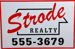 Halloween (1978) - Strode Realty Metal Sign Prop Replica