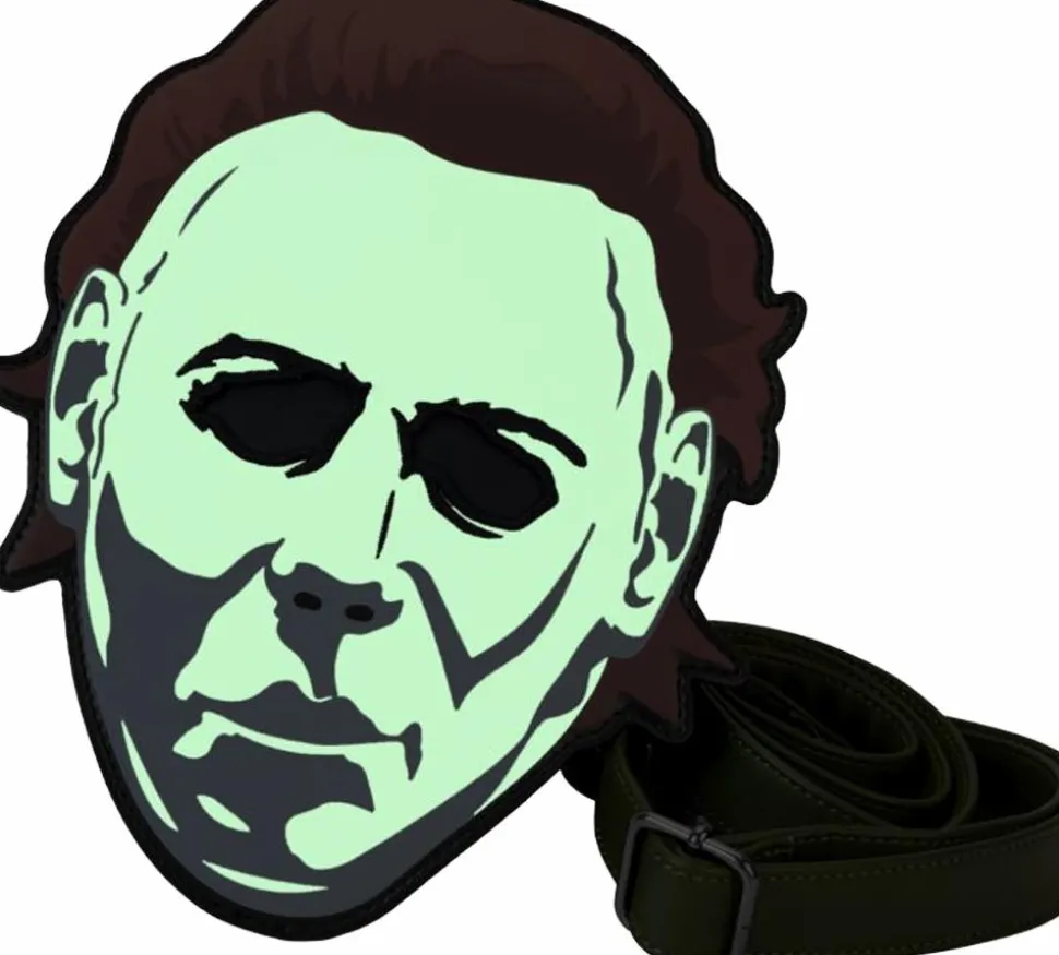 Halloween - Mask Glow in the Dark 7" Faux Leather Crossbody Bag