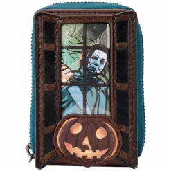 Halloween - Michael Myers Pumpkin Glow in the Dark 4" Faux Leather Accordion Wallet