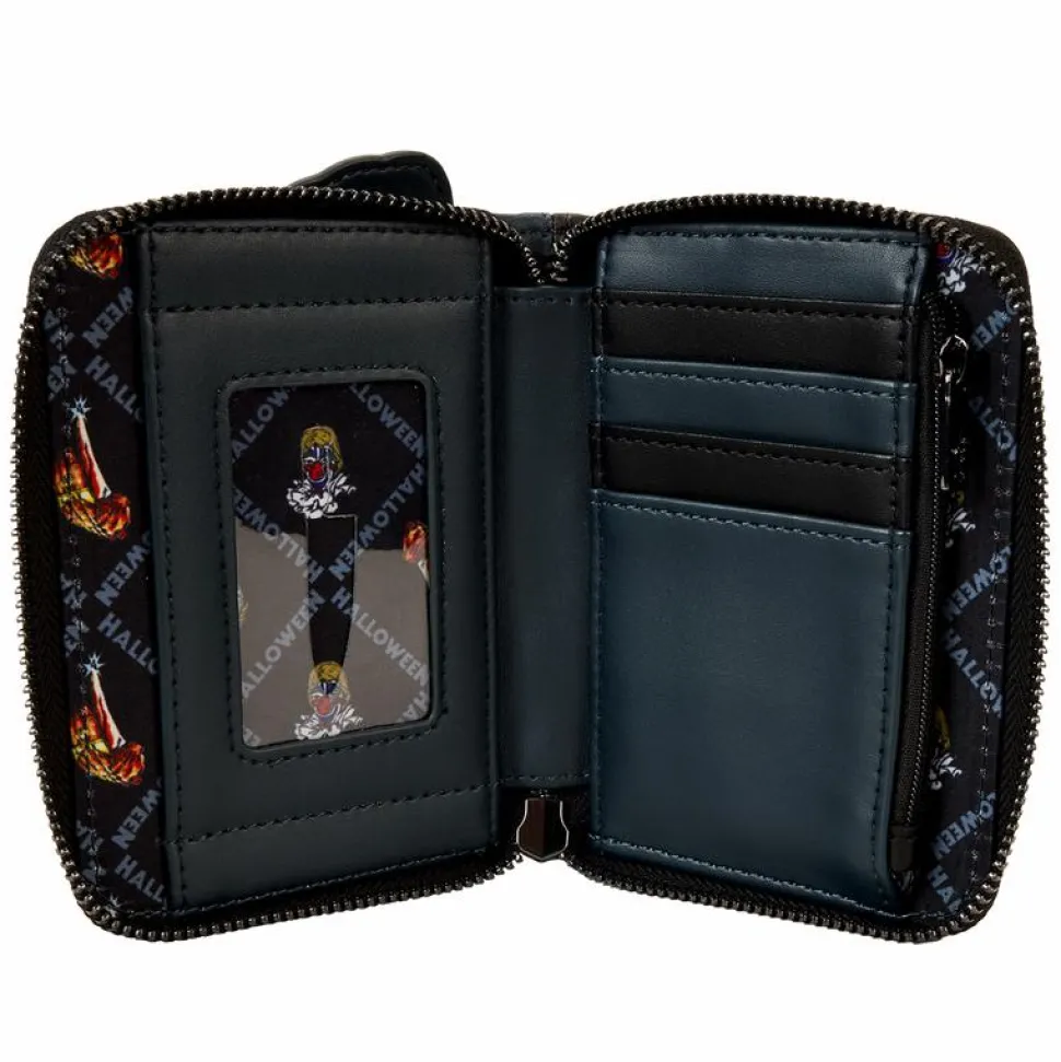 Halloween - Michael Myers Jack-O'-Lantern Glow in the Dark 4" Faux Leather Zip-Around Wallet