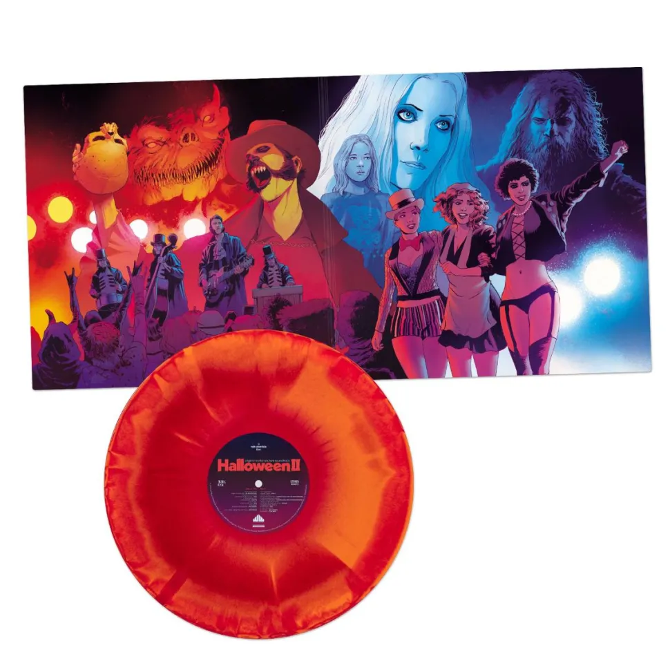 Halloween II (2009) - Original Motion Picture Soundtrack by Rob Zombie & Tyler Bates LP Vinyl Record (“Pumpkin” Orange, “Candy Apple” Red, & Magenta Swirled Coloured Vinyl)