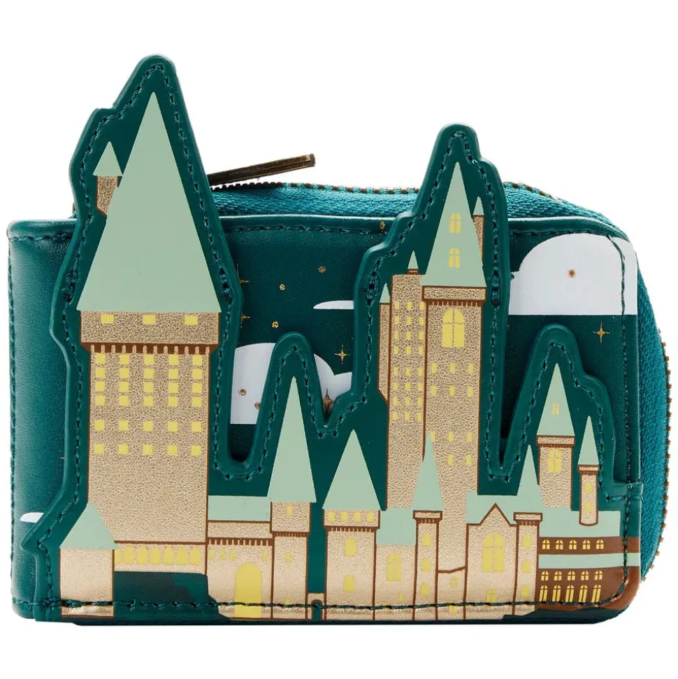 Harry Potter - Golden Hogwarts Castle 4” Faux Leather Accordion Wallet