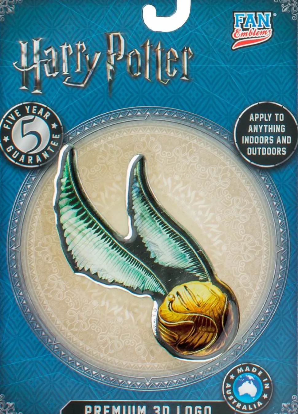 Harry Potter - Golden Snitch Logo Lensed Emblem