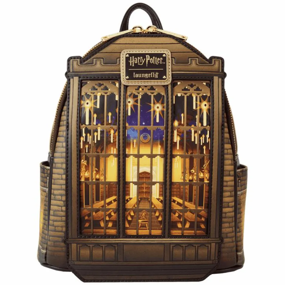 Harry Potter - Great Hall Light Up 10" Faux Leather Mini Backpack
