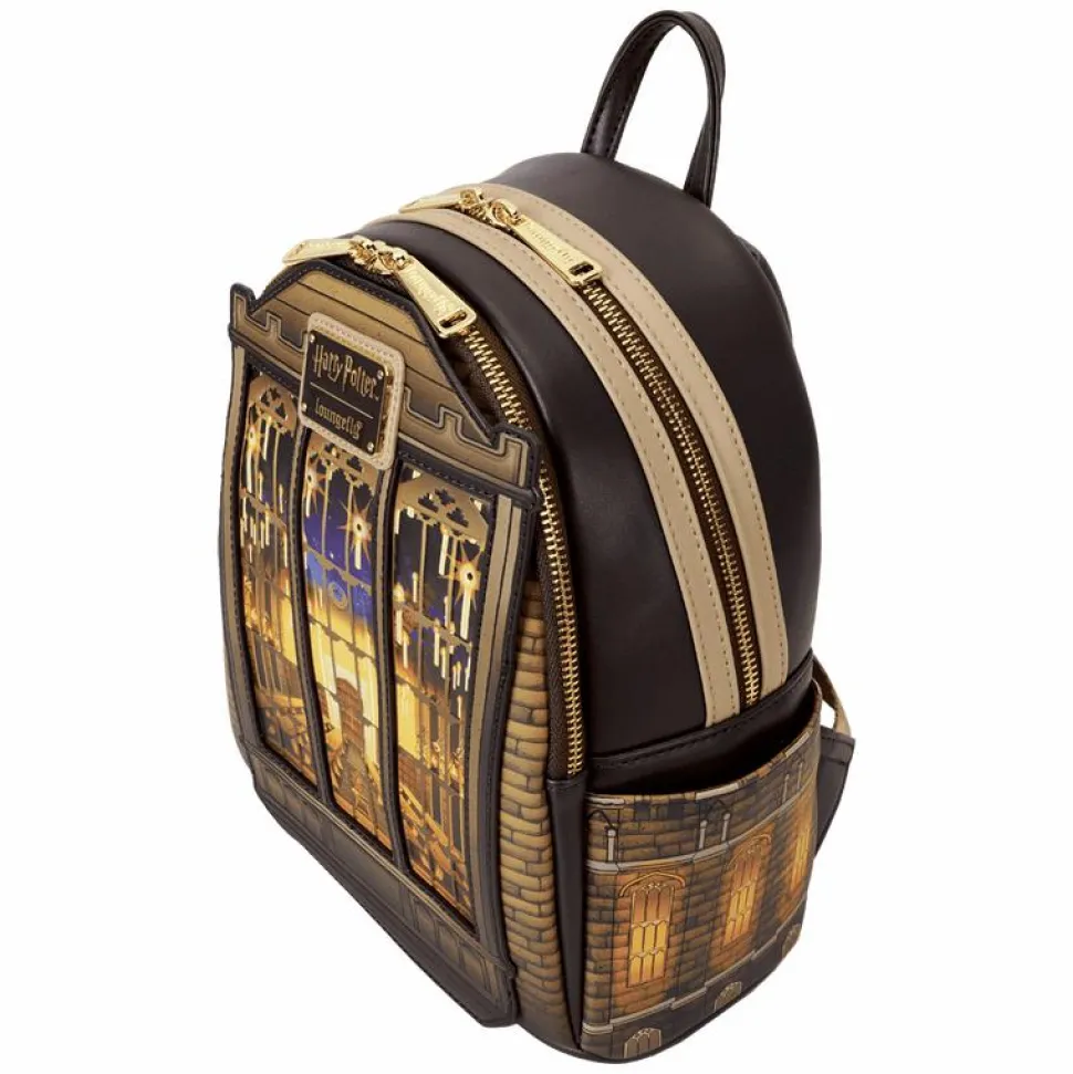 Harry Potter - Great Hall Light Up 10" Faux Leather Mini Backpack