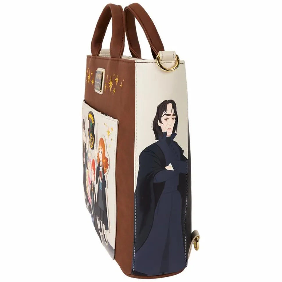 Harry Potter - Hogwarts 11" Faux Leather Convertible Tote Bag
