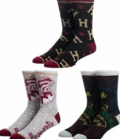 Harry Potter - Hogwarts Express Men’s Crew Socks 3-Pack (One Size)