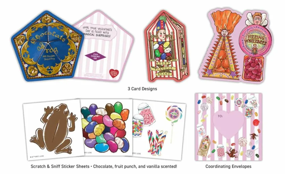 Harry Potter - Honeydukes Scratch & Sniff Sticker Valentine's Day Card Box Set