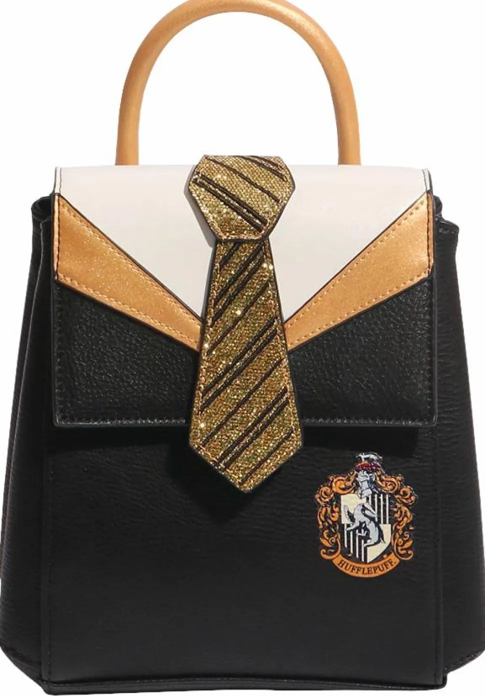 Harry Potter - Hufflepuff School Uniform 8” Faux Leather Mini Backpack