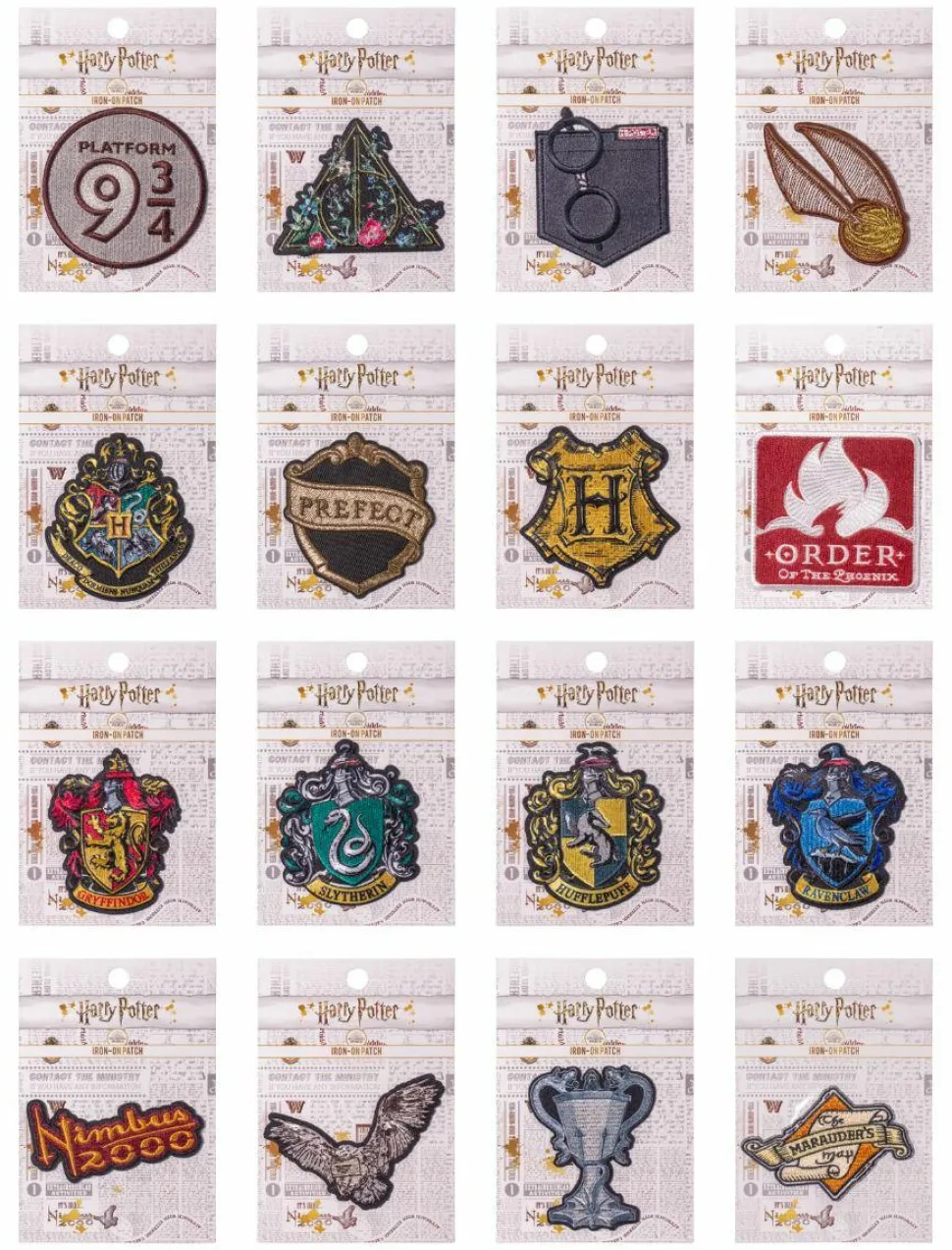 Harry Potter - Patches Assortment (Display of 48)