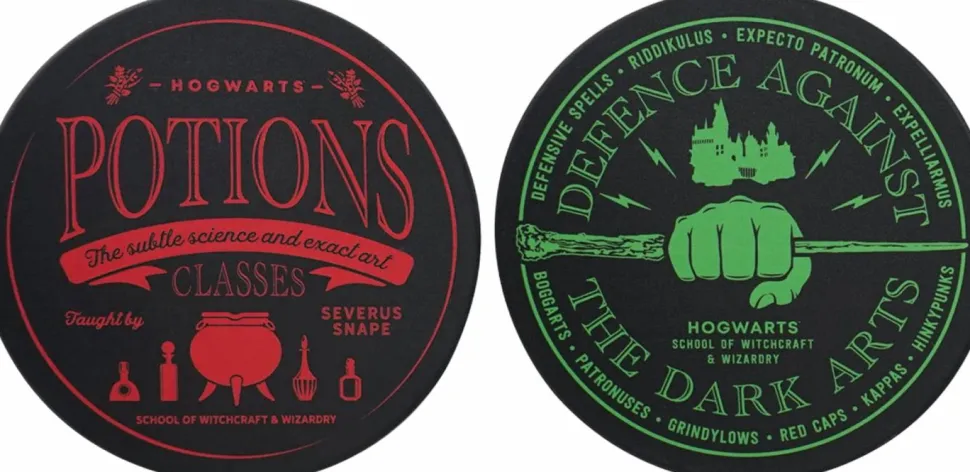 Harry Potter - Potions Class / Defense Against the Dark Arts Ceramic Coasters 2-Pack